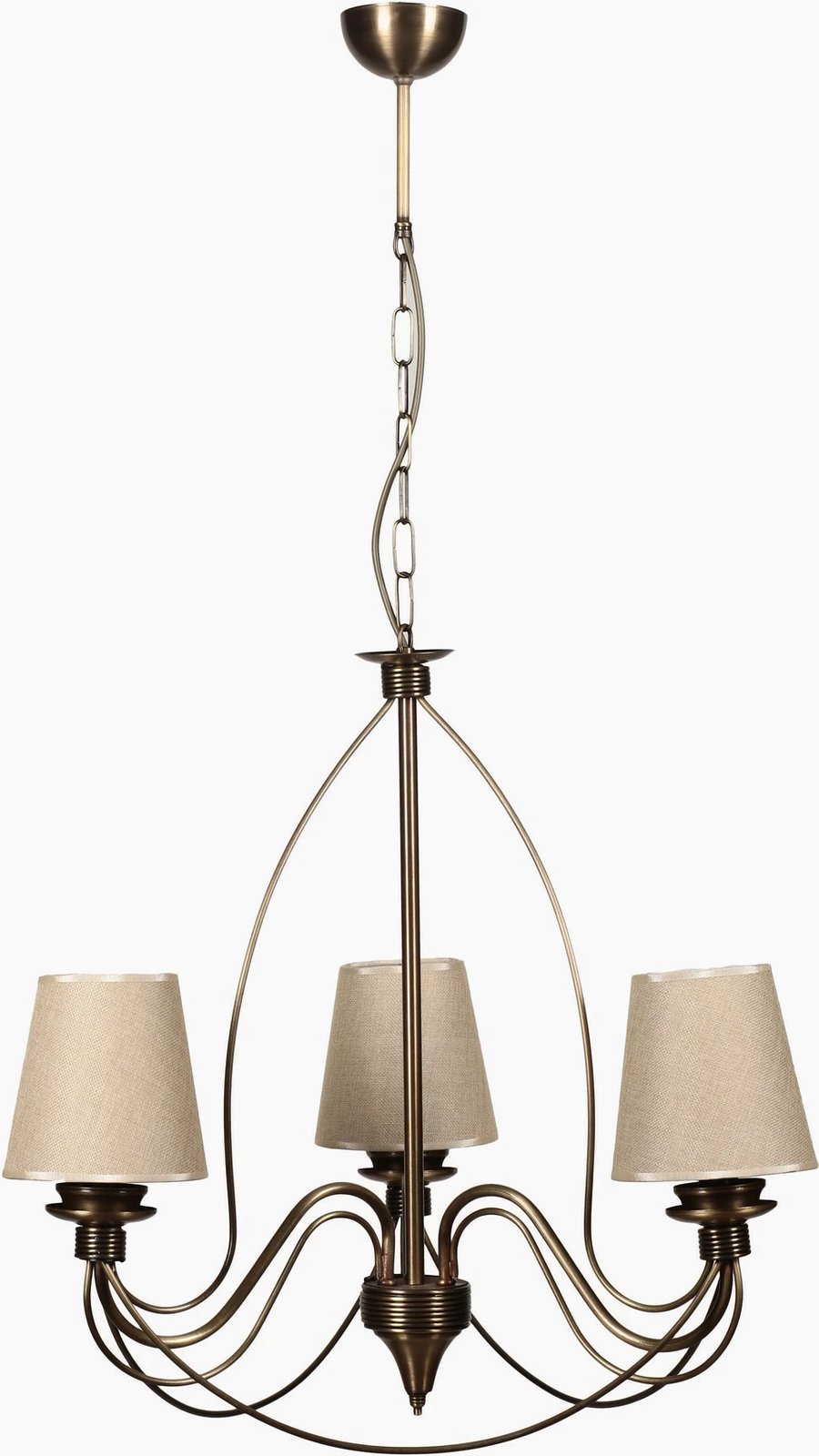 Llambë tavani Opviq Berfin, 3 llampa, eskitme, hasır abajur