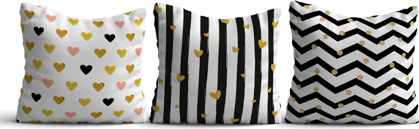 Set jastëkësh dekorativ (3 copë), Aberto Design, HMI-KIR-100