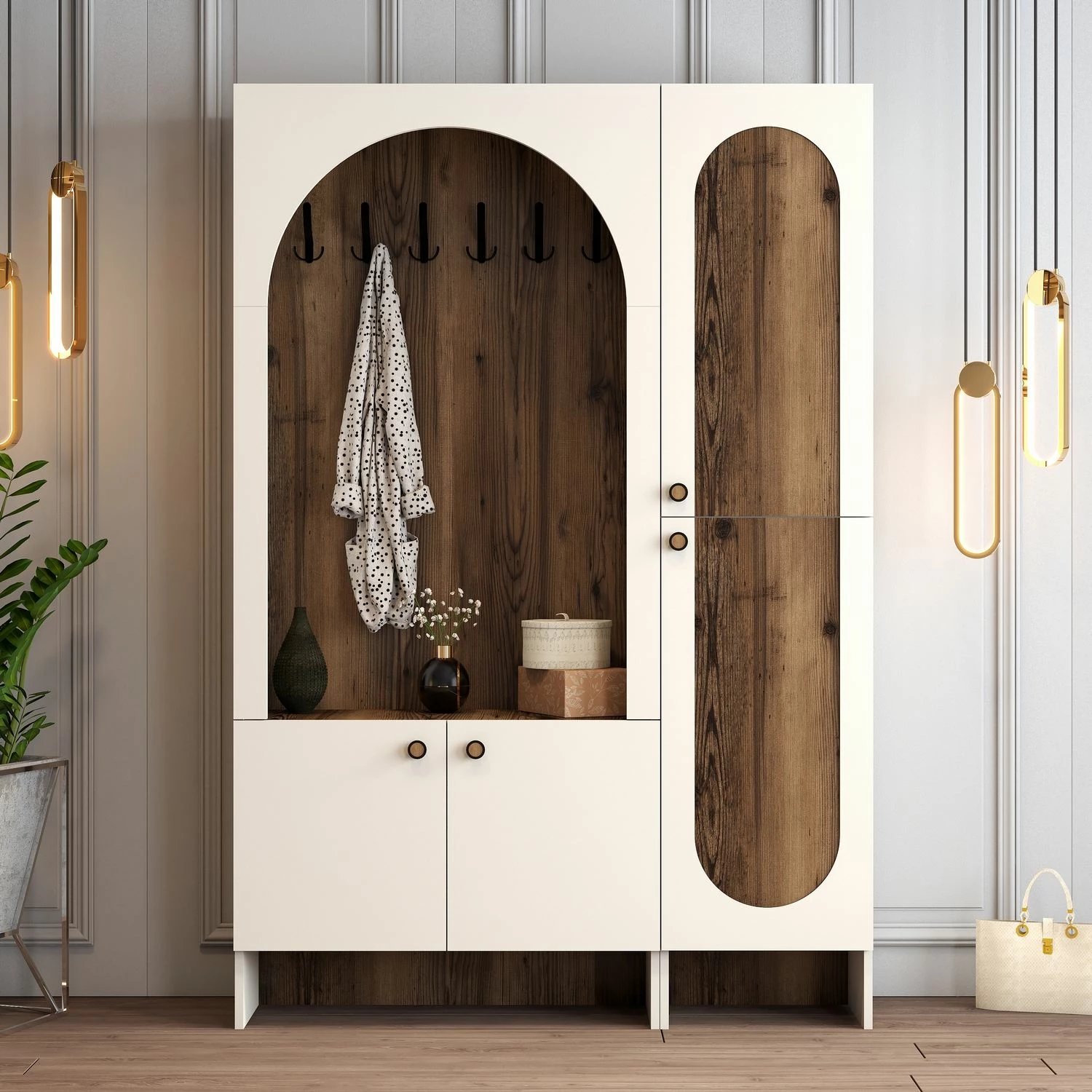 Stendë për korridor Skye Decor, Palermo Kl, krem dhe arre