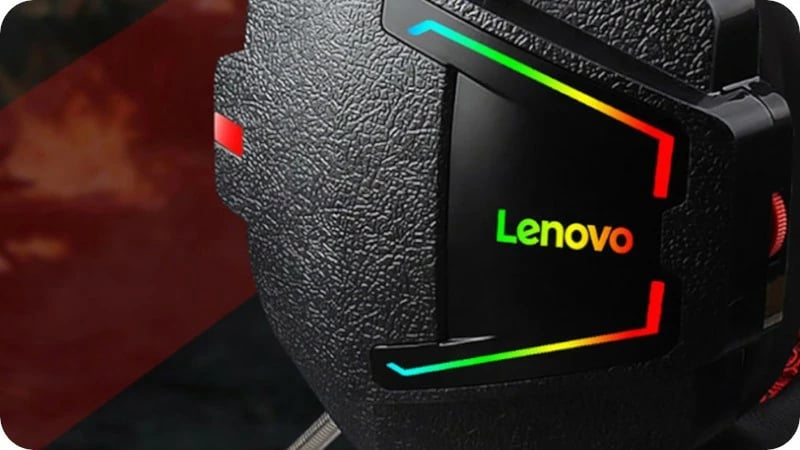Kufje gaming Lenovo HU85 me mikrofon, RGB, të zeza