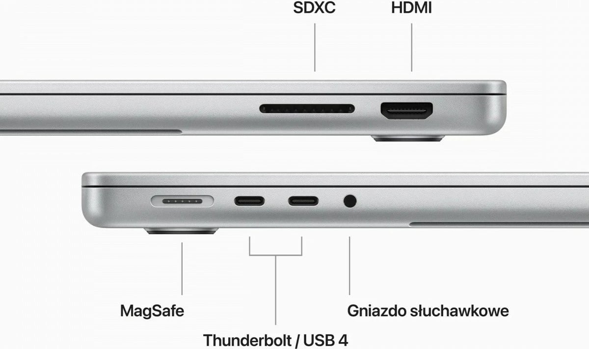 Laptop Apple MacBook Pro 14.2", M3, 8GB RAM, 512GB SSD, Starry Gray