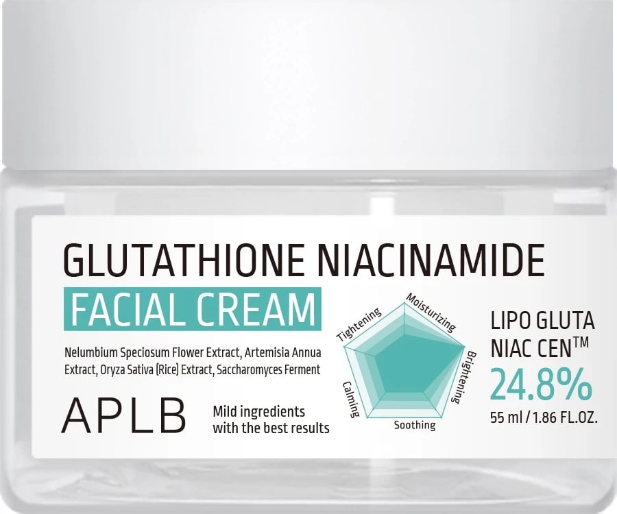 Krem fytyre për femra APLB Glutathione Niacinamide Brightening, 55ml