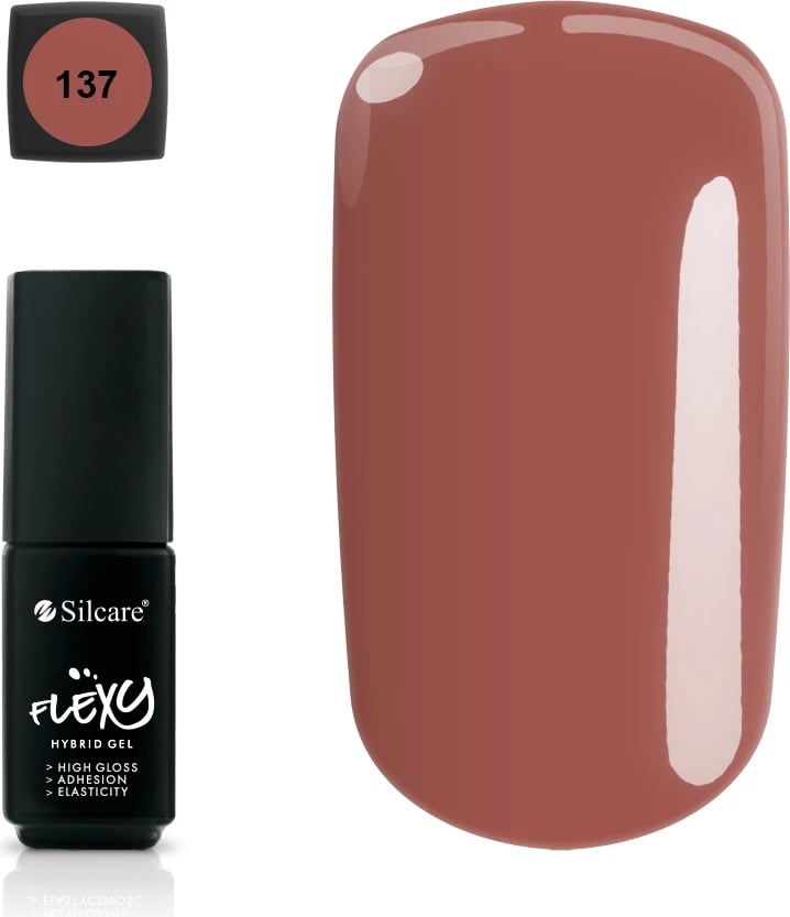 Llak për thonj Silcare Flexy Hybrid Gel 137, 4.5g