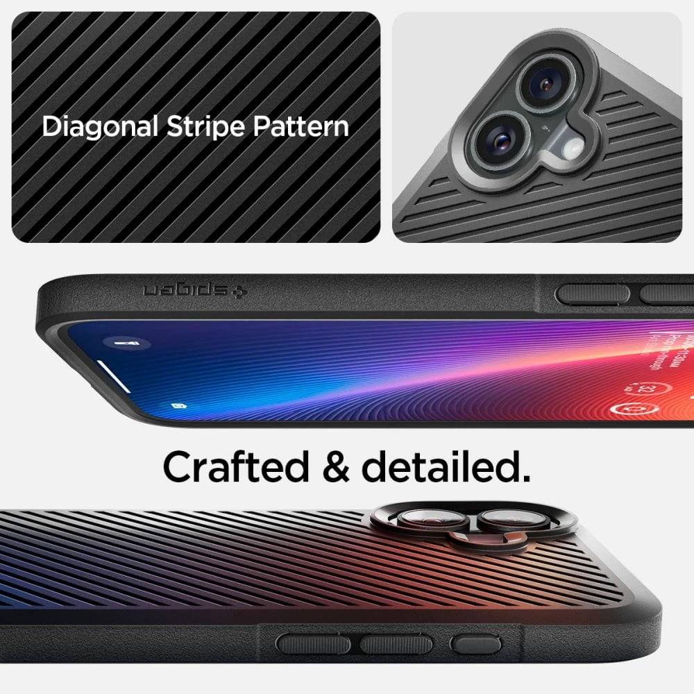 Mbështjellës Spigen Core Armor për iPhone 16, Matte Black