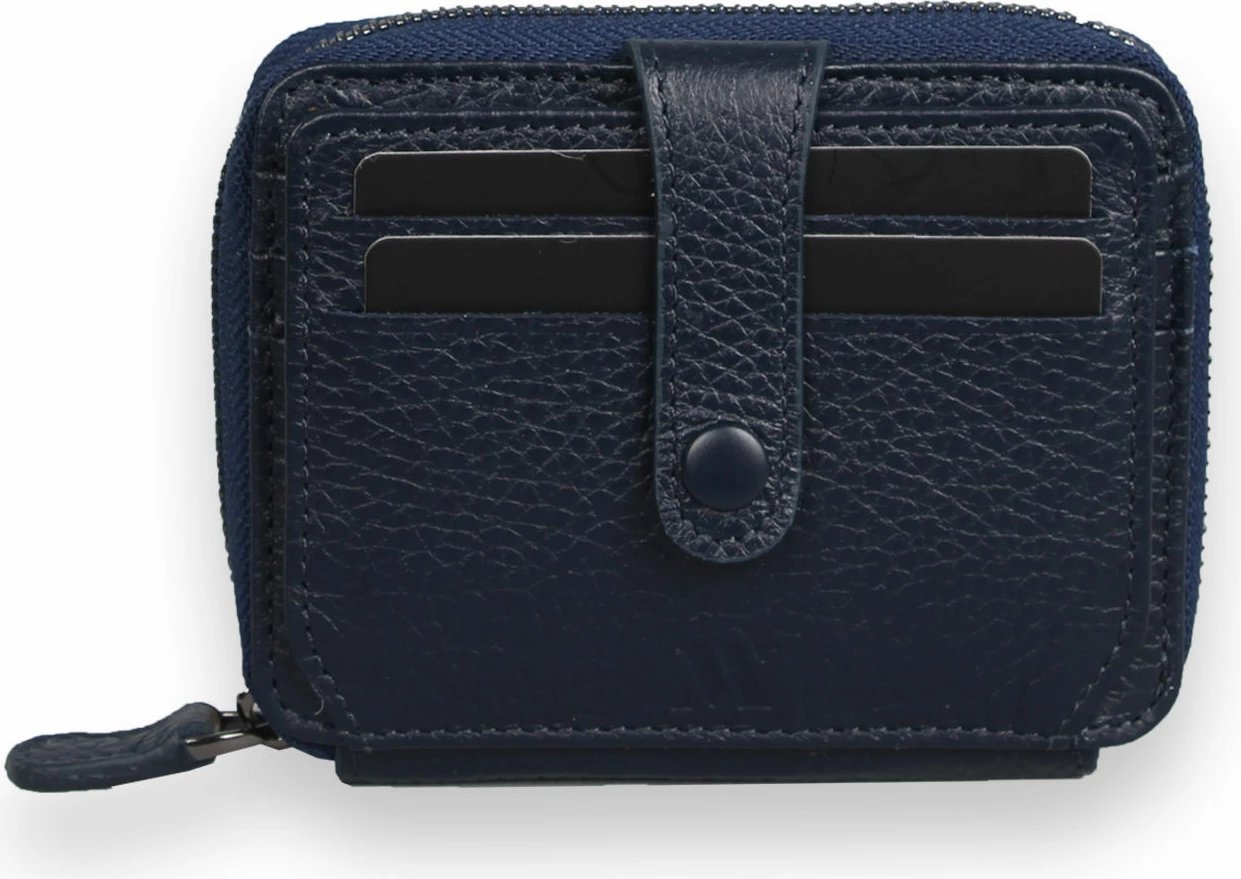 Portofol lëkure origjinale, ngjyrë navy blue, Zoozie Bags 4236