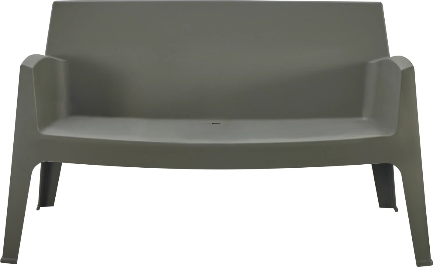 Divan i jashtëm 2-vendësh SLEEK, polipropilen, ngjyrë ulliri e errët, FH6366.05, 118x48.5x73cm