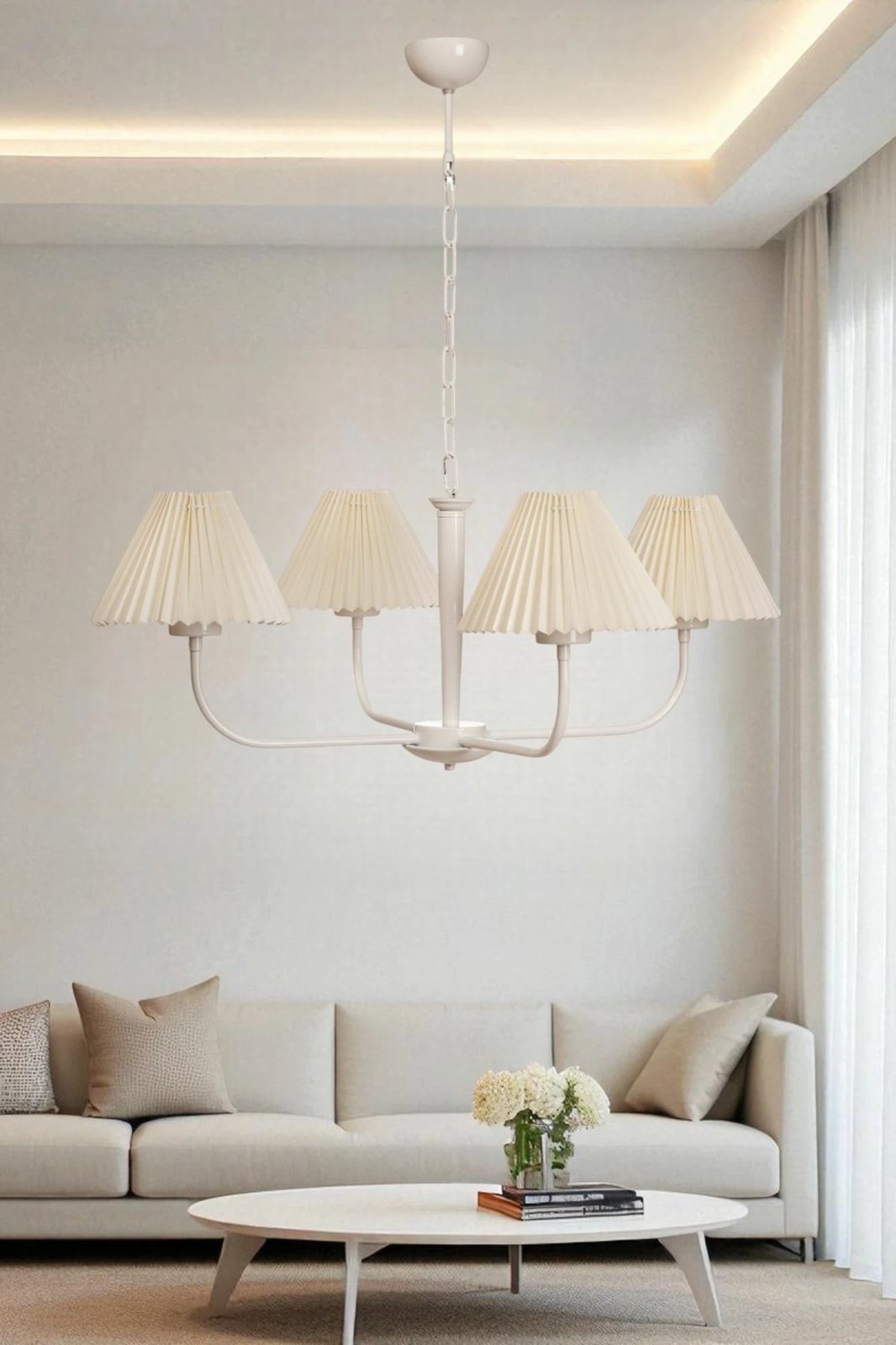 Llambë tavani Opviq, 8985-4, krem dhe e bardhë