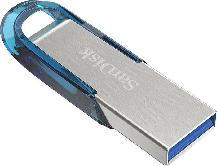 USB SanDisk Ultra Flair 32 GB, USB Type-A, 3.2 Gen 1, Blue, Silver