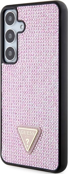 Mbështjellës Guess Rhinestone Triangle për Samsung Galaxy S24+, Rozë