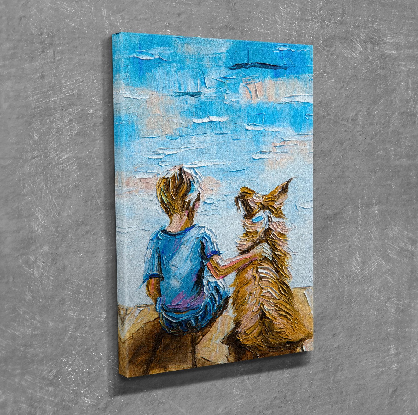 Pikturë dekorative në kanavacë Wallity, DC375, shumëngjyrëshe, 30x40cm