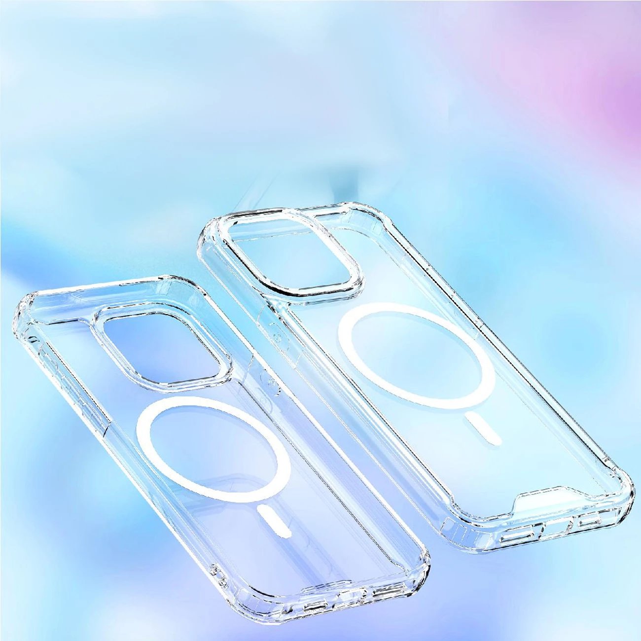 Mbështjellës Hurtel MagSafe Clear Corner Case për iPhone 16 Pro Max, transparent