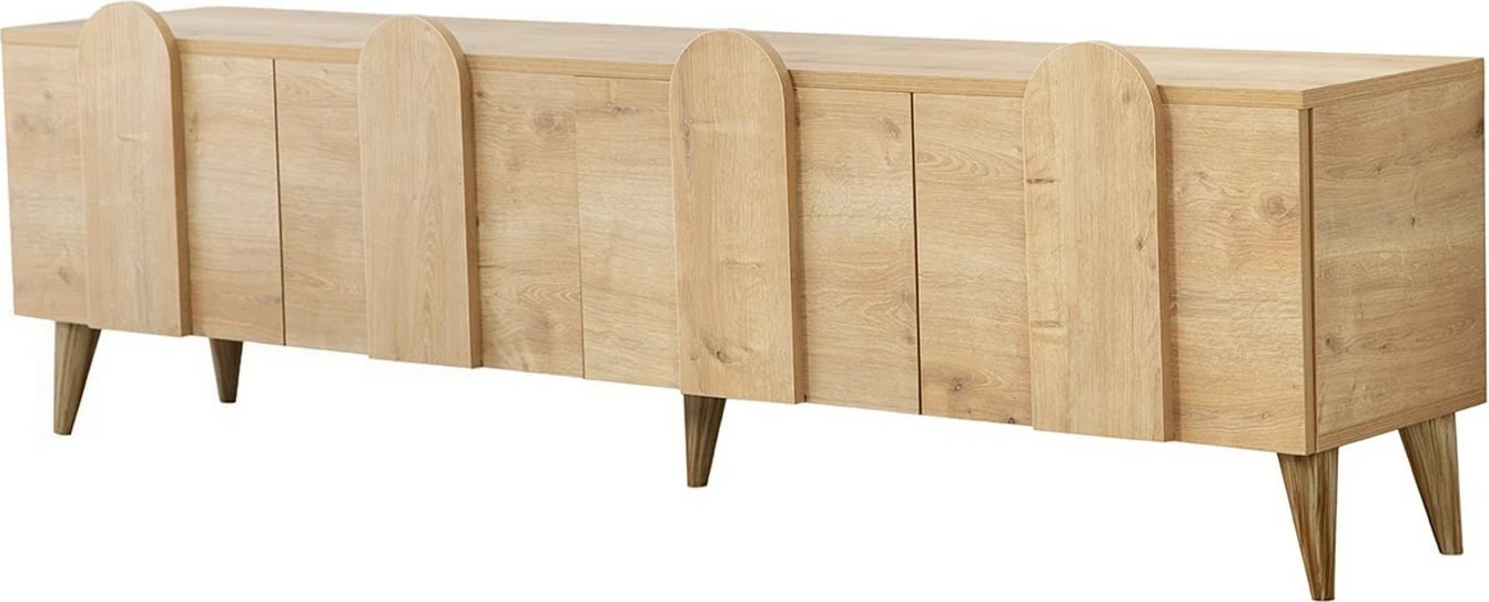 Komodë për TV Hanah Home, New Line - ngjyrë lisi, v2