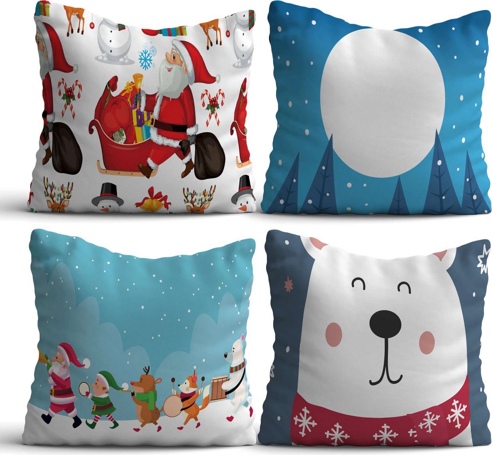 Set jastëkësh dekorativë (4 copë), Aberto Design, NYXMAS14