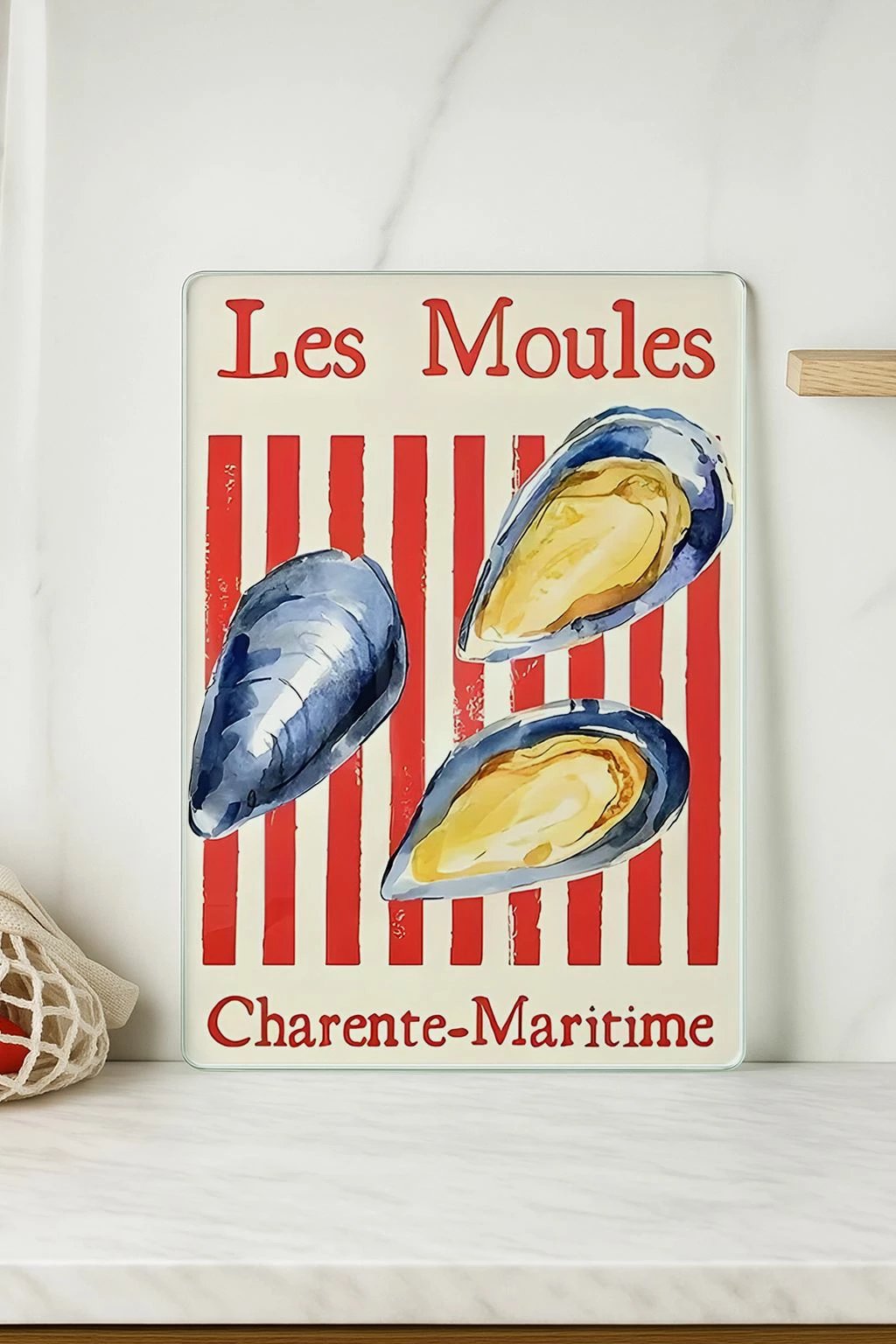 Dërrasë prerëse Hermia, qelq i temperuar, shumëngjyrëshe, 30x40cm Dërrasë prerëse Hermia, qelq i temperuar, shumëngjyrëshe, 30x40cm