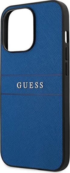 Mbështjellës Guess Saffiano Stripe për iPhone 13 Pro Max 6.7", Kaltër Mbështjellës Guess Saffiano Stripe për iPhone 13 Pro Max 6.7", Kaltër
