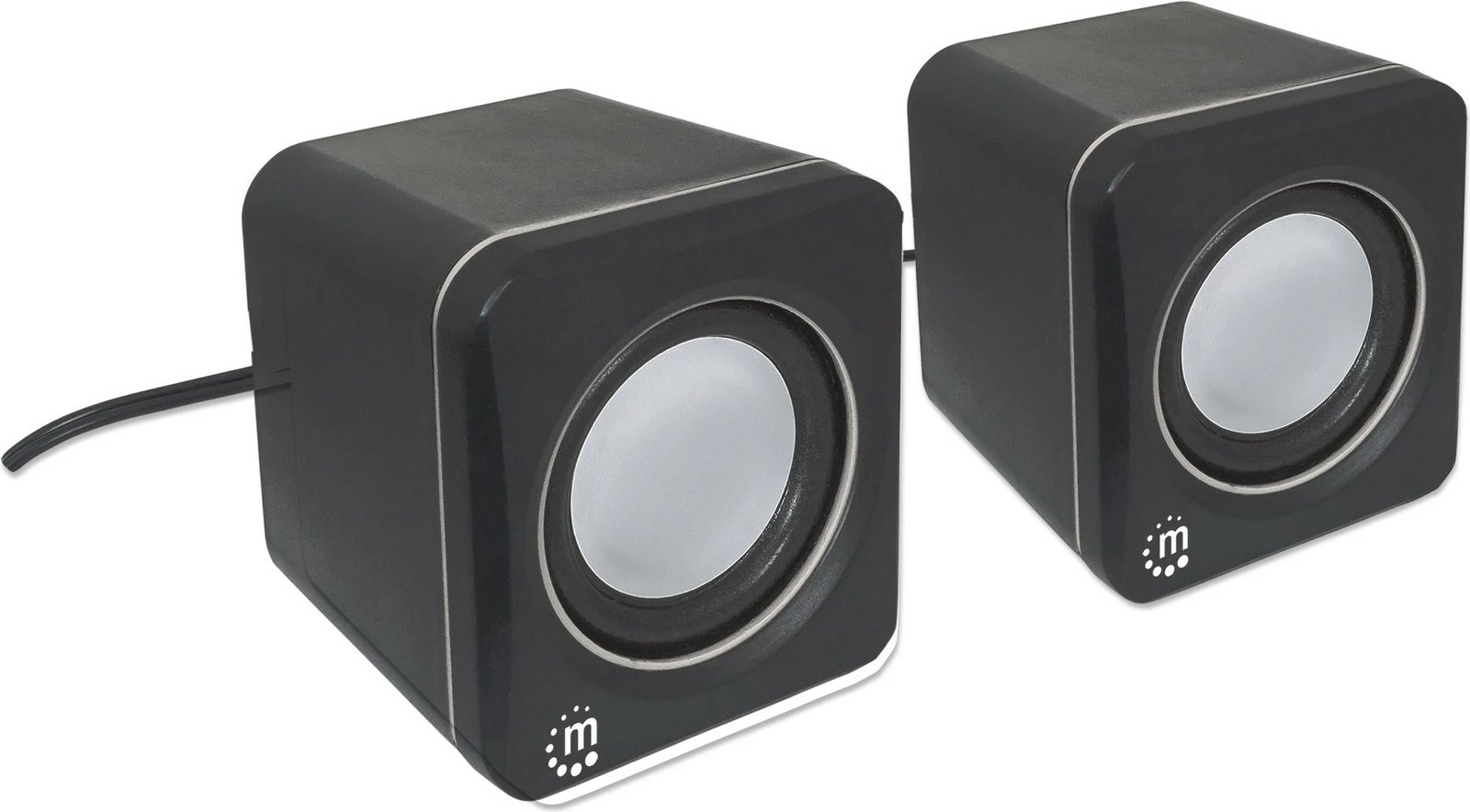 Boksa Manhattan 2600 Series, stereo, USB, 2x3W, për PC/Laptop, zi/gri