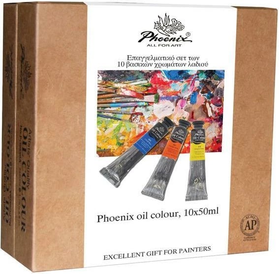 Set ngjyrash vaji Phoenix, 10 pjesë, 50ml/pjesë