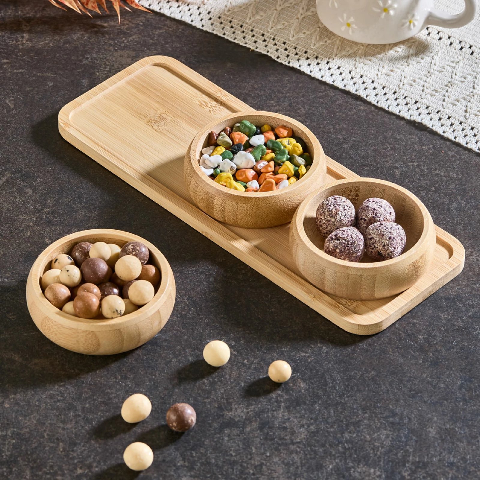 Set pjatash për meze (4 copë), Hermia Concept, shumëngjyrësh, Acero-32119