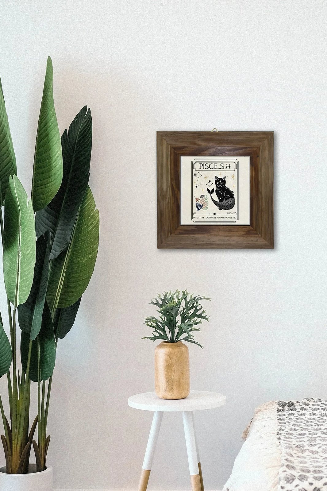 Pikturë dekorative me kornizë, Wallity, Artvessakaro54, shumëngjyrëshe, 15.5x15.5cm