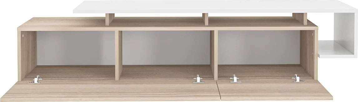 Komodinë TV Hanah Home, Pia - Cordoba, e bardhë