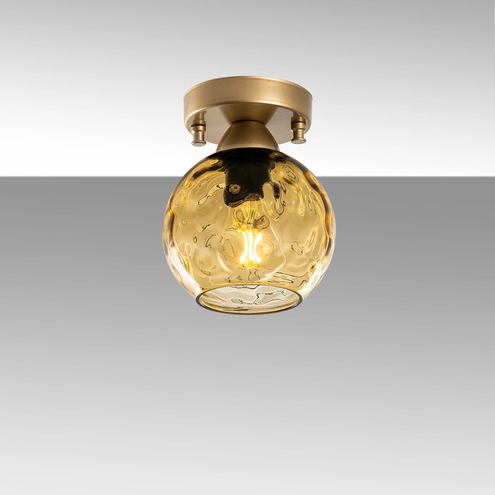 Llambë tavani Opviq Benek, e verdhë dhe e zezë, 15x15x18cm