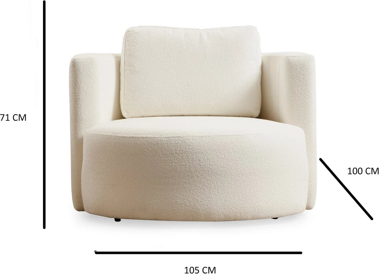 Karrige 'wing' Atelier del Sofa, ngjyrë krem, Asos