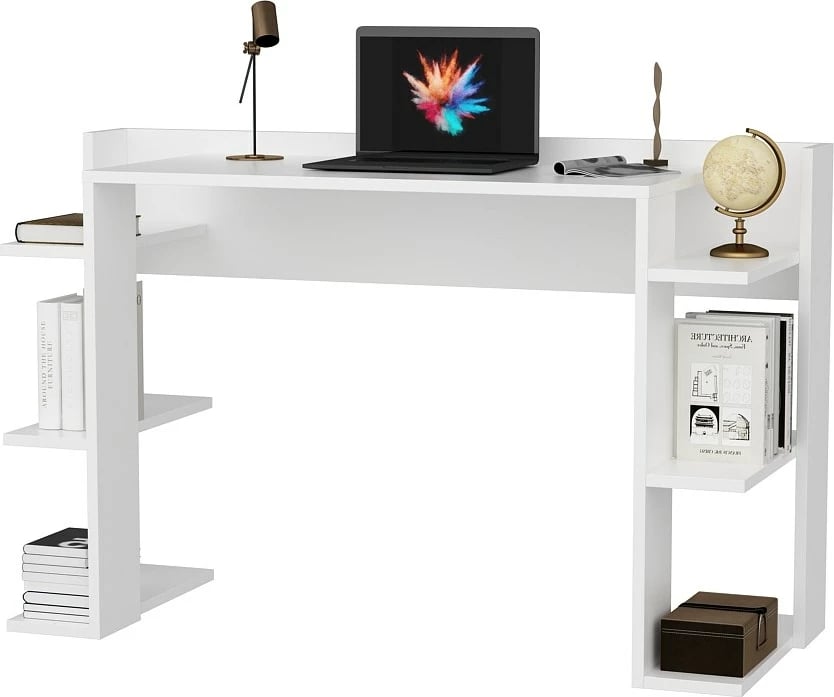Tavolinë pune për studim Skye Decor, çinar - e bardhë