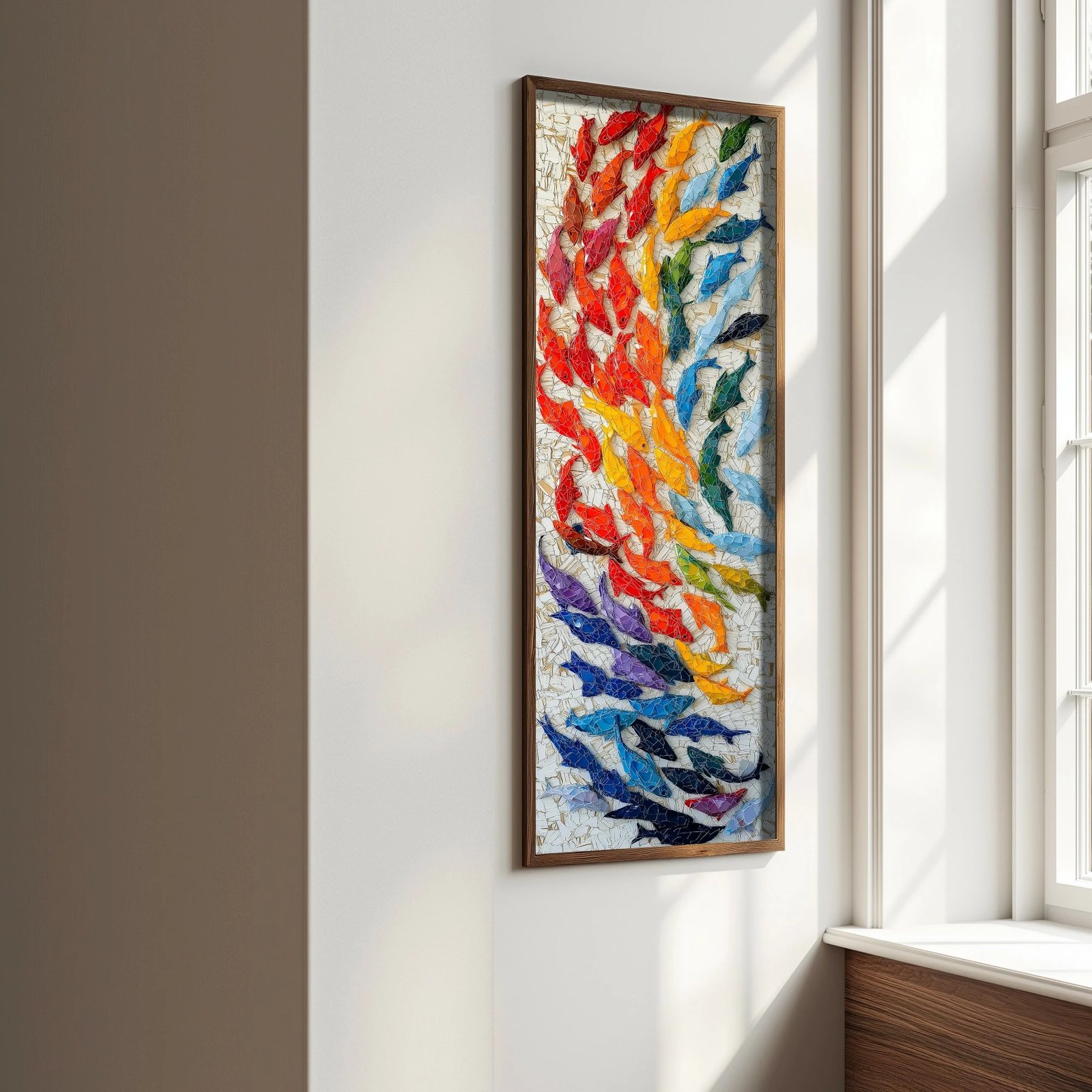 Pikturë dekorative me kornizë, MDF, shumëngjyrëshe, Wallity, EMR096