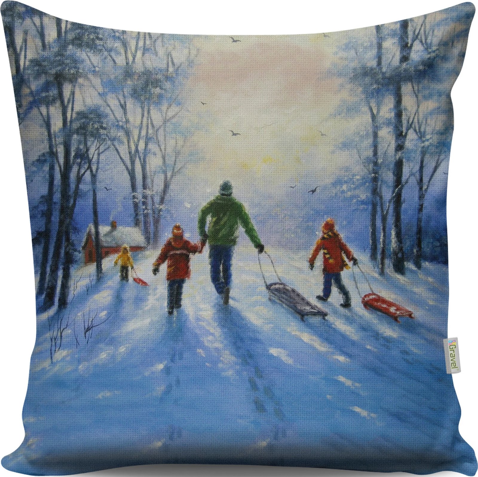 Jastëk dekorativ, shumëngjyrësh, Evila Originals, A13078, 43x43cm