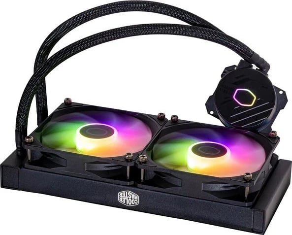 Kasë ftohje me ujë Cooler Master MasterLiquid 240L Core ARGB, 2x120mm, për CPU, me drita ARGB