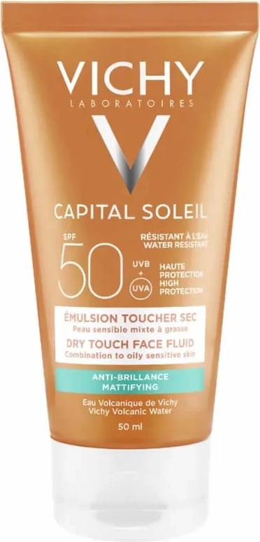 Fluid për fytyrë Vichy Capital Soleil Mattifying Face Fluid Dry Touch SPF50, 50ml