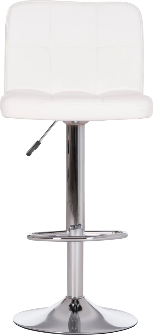 Karrige për bar rrotulluese DIANA, lëkurë PU e bardhë, metal krom, FH202.22, 44x52x109cm, set prej 2 copë