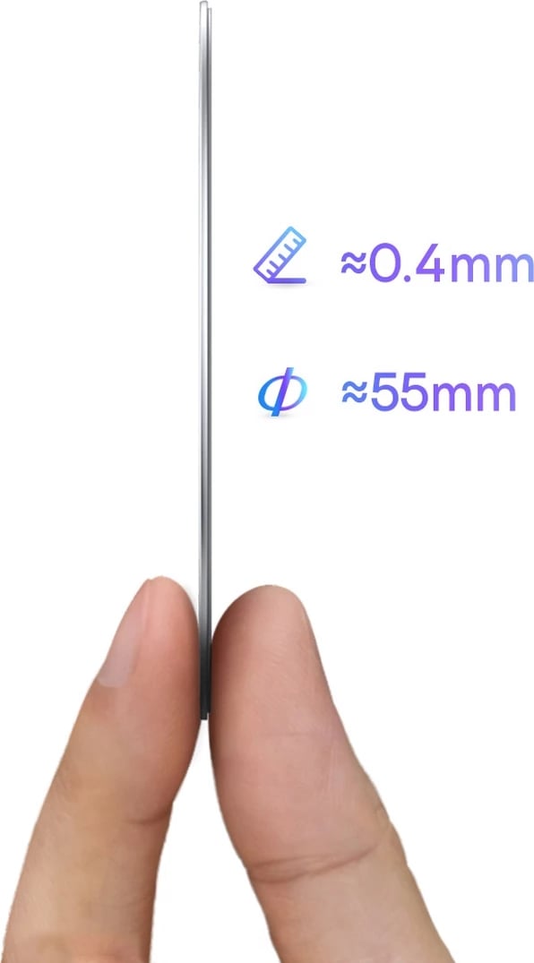 Unazë magnetike Baseus Halo Series, 2 copë, për MagSafe, argjendtë