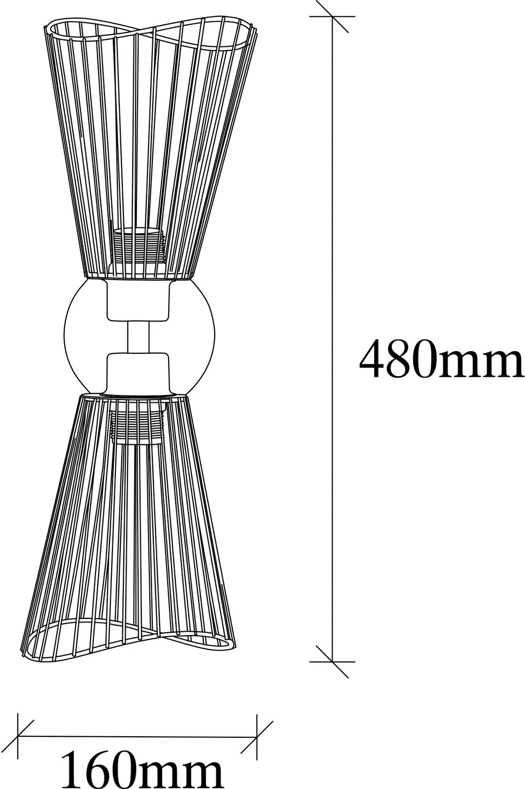 Llambë muri vintage, Opviq Zeyno - 3296 Llambë muri vintage, Opviq Zeyno - 3296