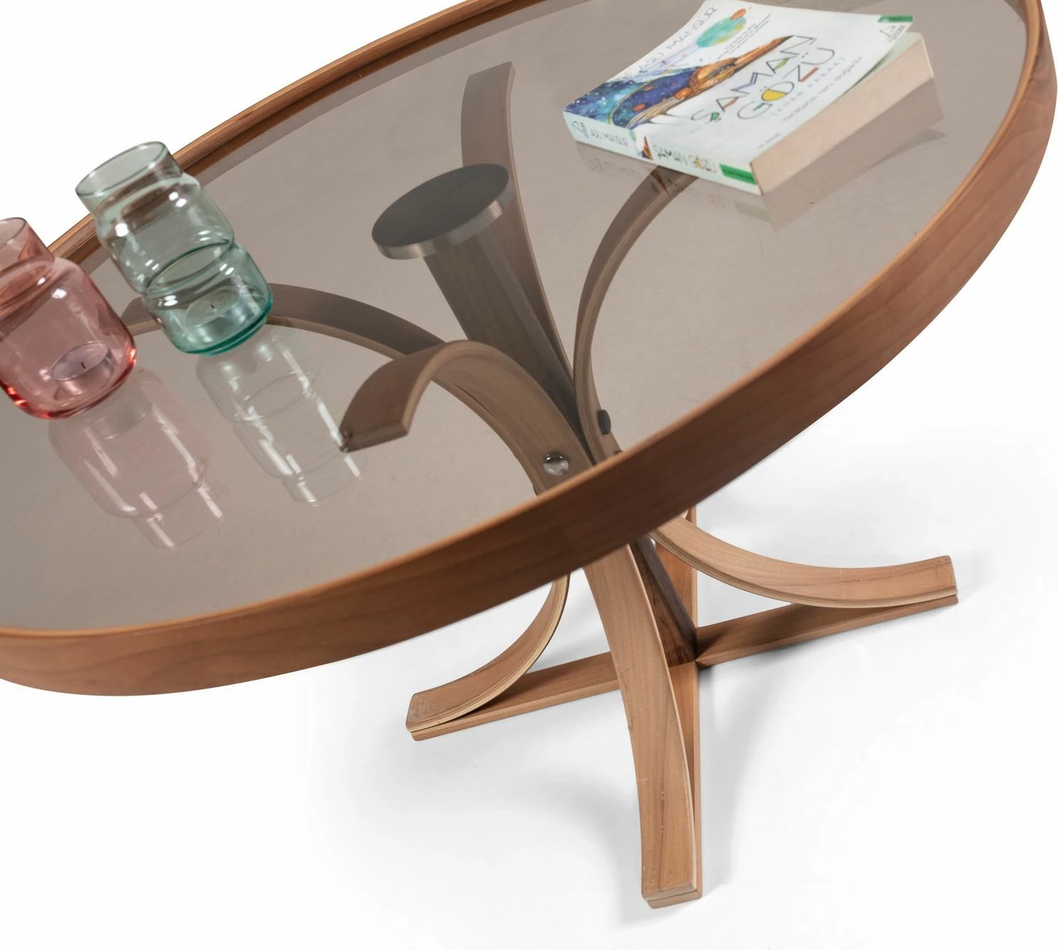 Tavolinë kafeje Skye Decor, Boston, ngjyrë arre