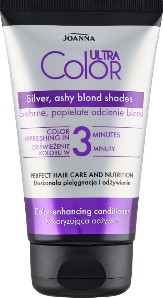 Kondicioner ngjyrues për flokë Joanna Ultra Color Silver Ash Blonde Shades për femra 100g