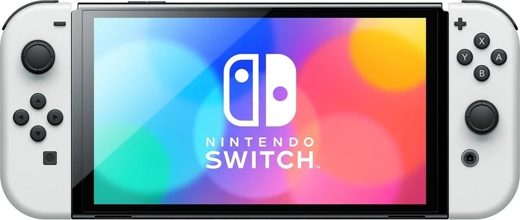 Konzolë portabile Nintendo Switch OLED, 7", 64 GB, Wi-Fi, E bardhë