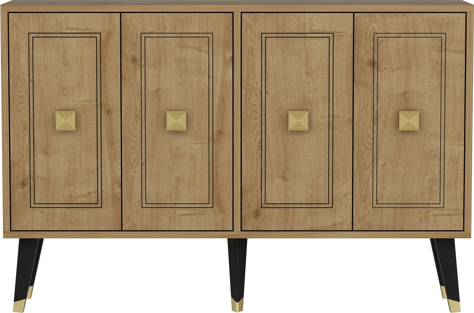 Konsol Skye Decor, ngjyrë lis safir, e artë