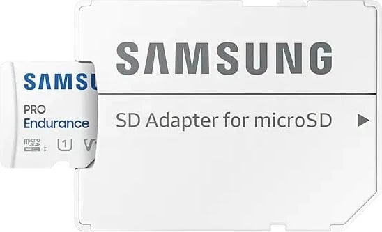 Kartelë memorie microSD Samsung Pro Endurance MB-MJ32KA/EU 32GB me adapter, Bardhë