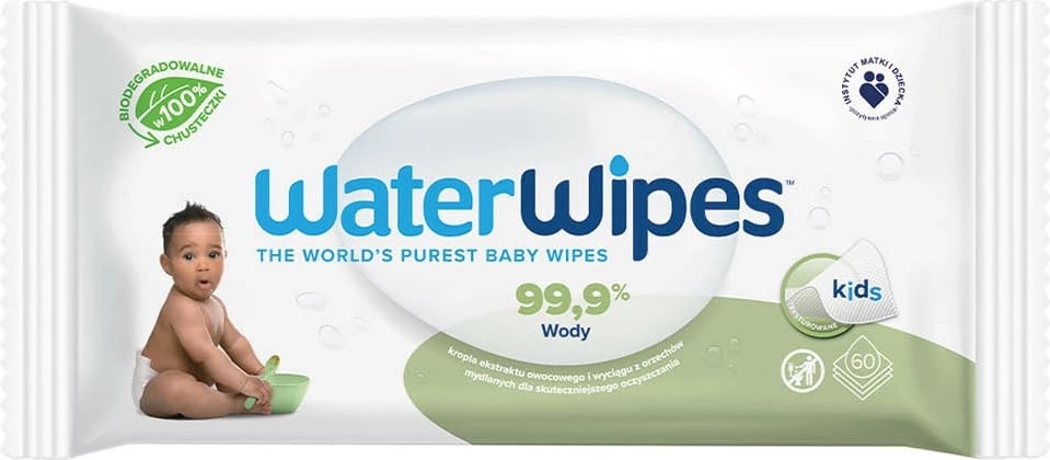 Peceta të lagura WaterWipes BIO Soapberry për fëmijë, 60 copë