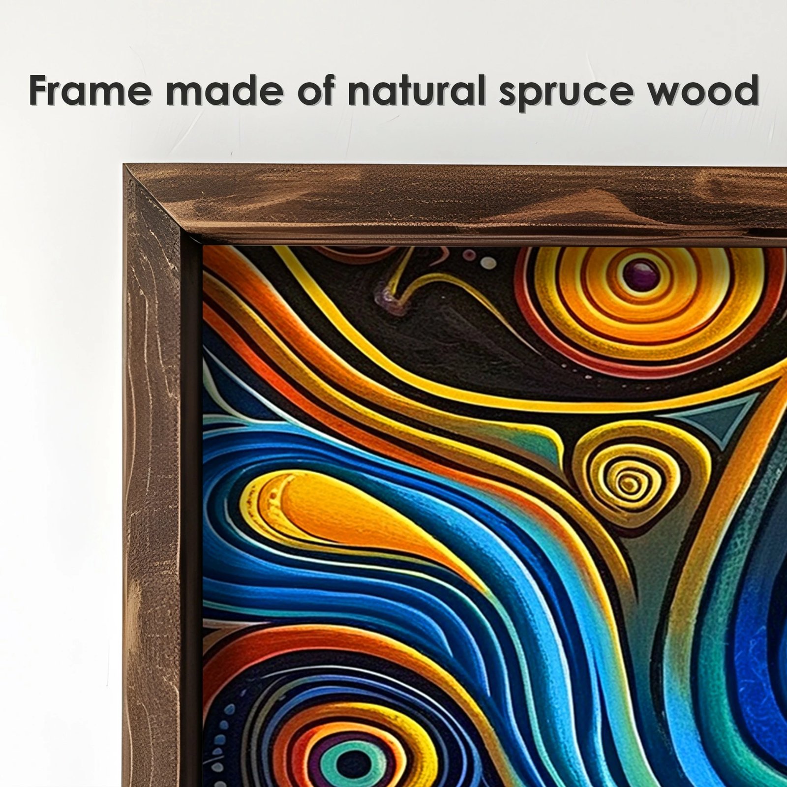 Pikturë dekorative me kornizë MDF, shumëngjyrëshe, Wallity, EMR050