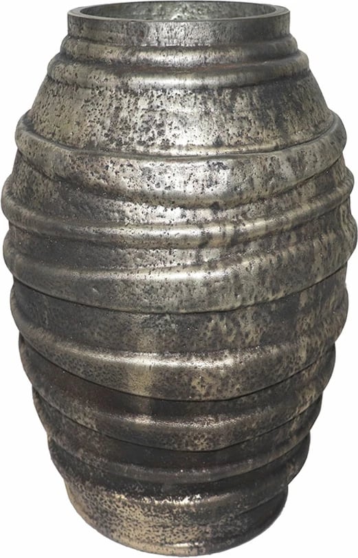 Vazo SANKA, qelq, ngjyrë ari, bronzi, argjendi, 23x23x35cm