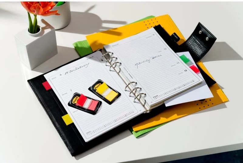 Shiritë indeksues me dispenser, 3M Post-it 680-21, 44-66 fletë, rozë