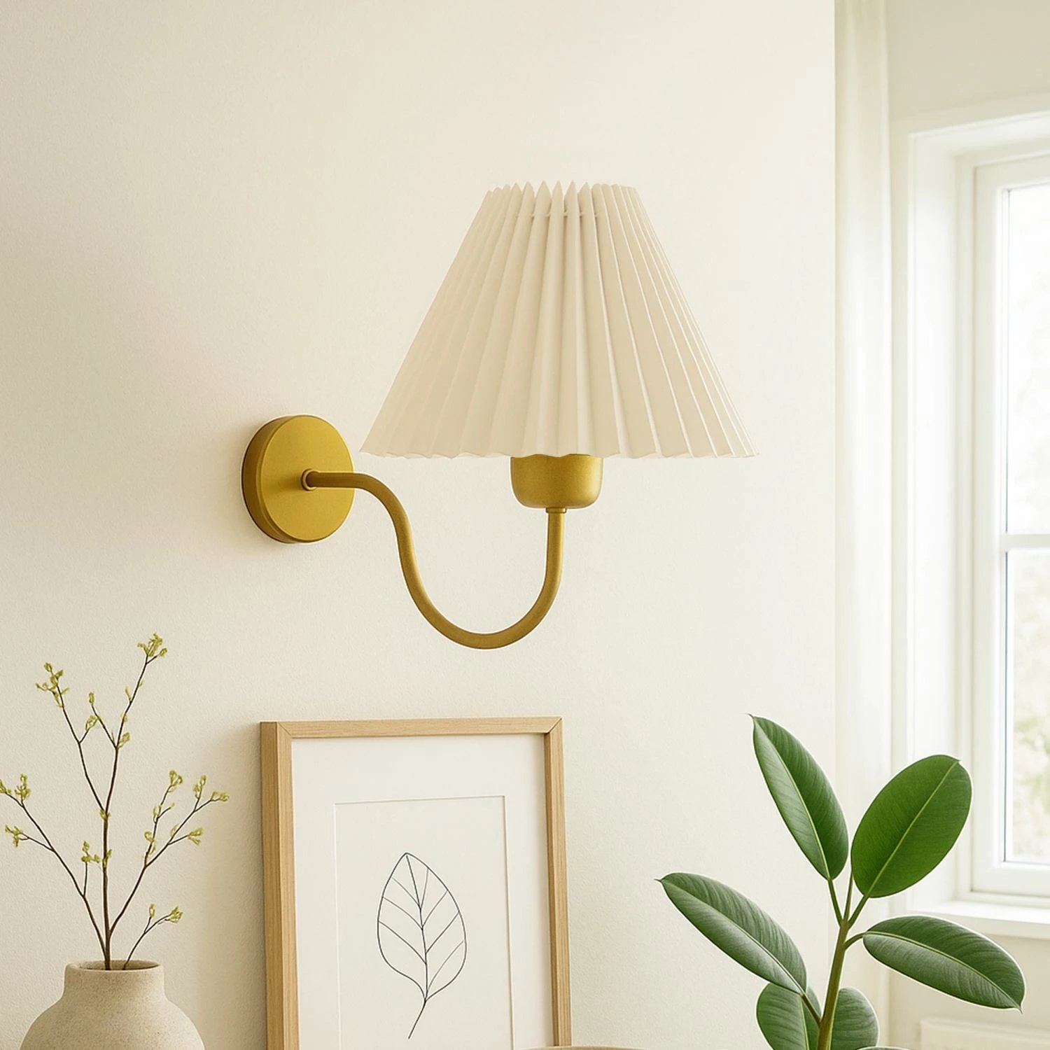 Llambë muri Opviq, ngjyrë krem, 242083