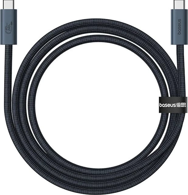 Kabllo USB C në USB C Baseus, 1 m, 240 W, E zezë Kabllo USB C në USB C Baseus, 1 m, 240 W, E zezë