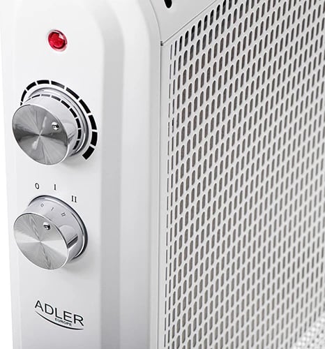 Ngrohës konvektor Adler AD 7750, 2000W, 2 nivele, termostat, IP24, gri/ e bardhë