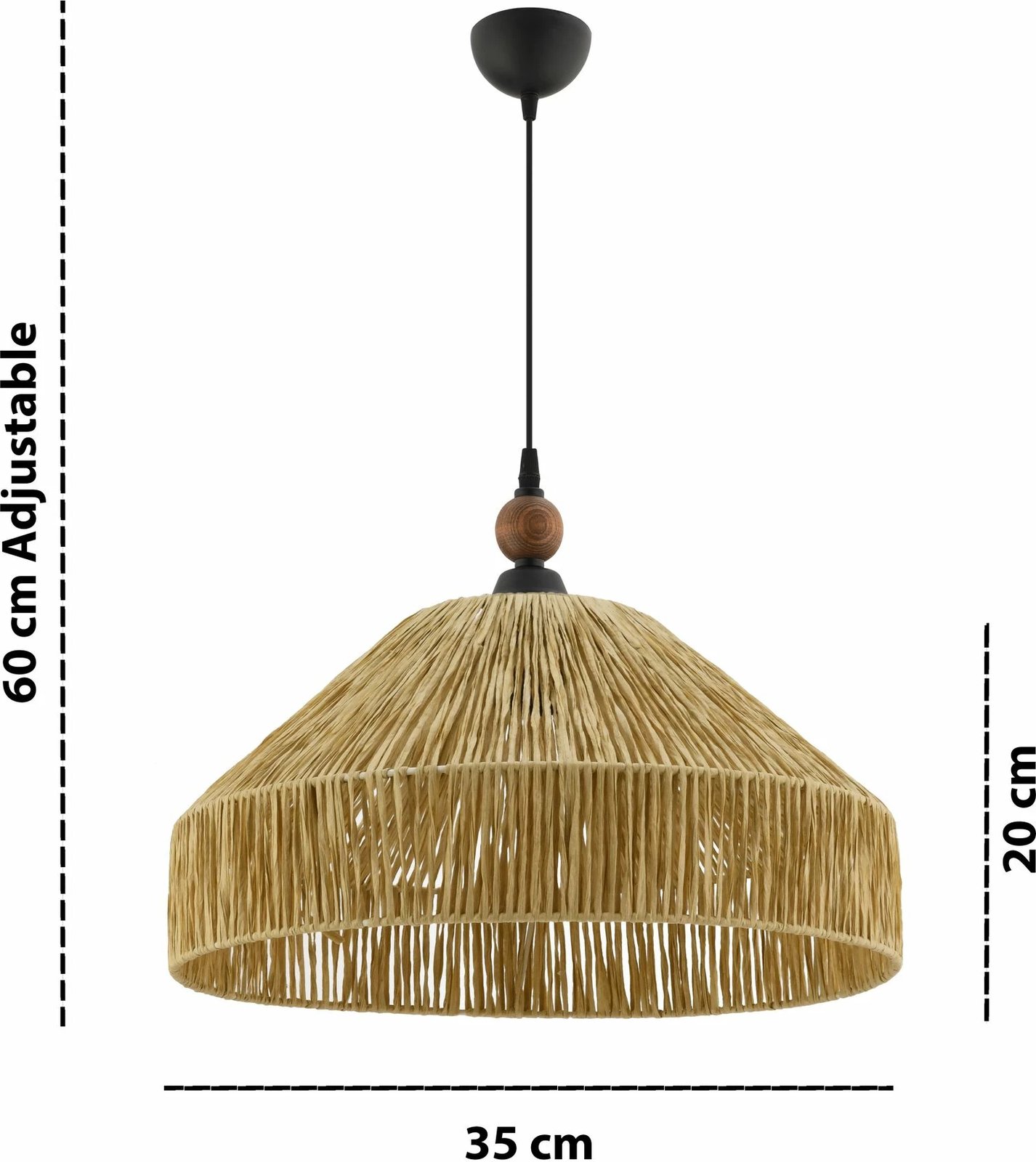 Llambë tavani Opviq, Tartan W, ngjyrë camel, kafe, e zezë