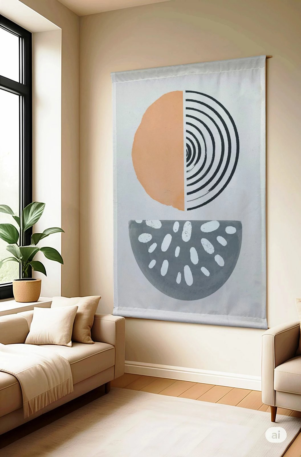 Pikturë dekorative poliestër, Wallity Polybaby 9, 100x140cm