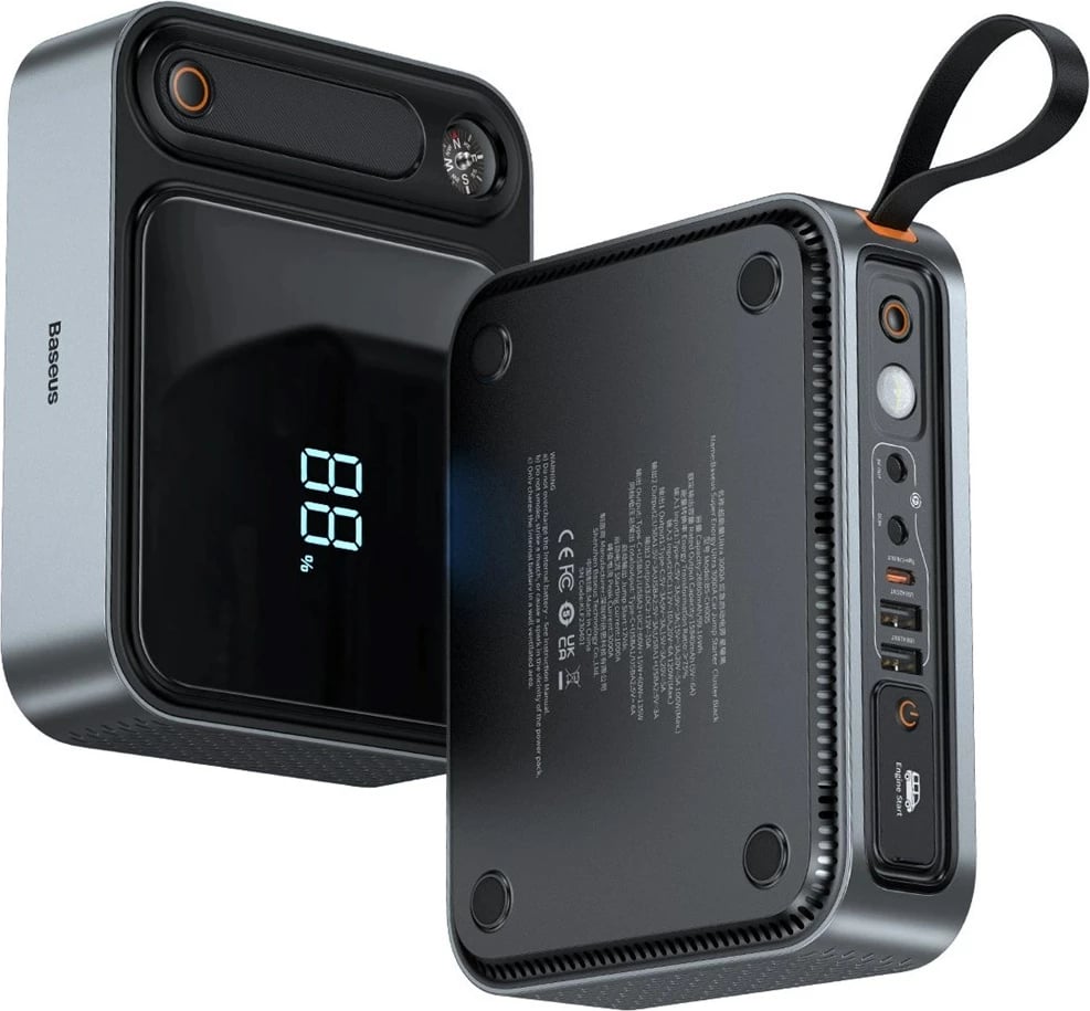 Power bank Baseus Super Energy Ultra, 26800 mAh, Jump Starter për makina, e zezë