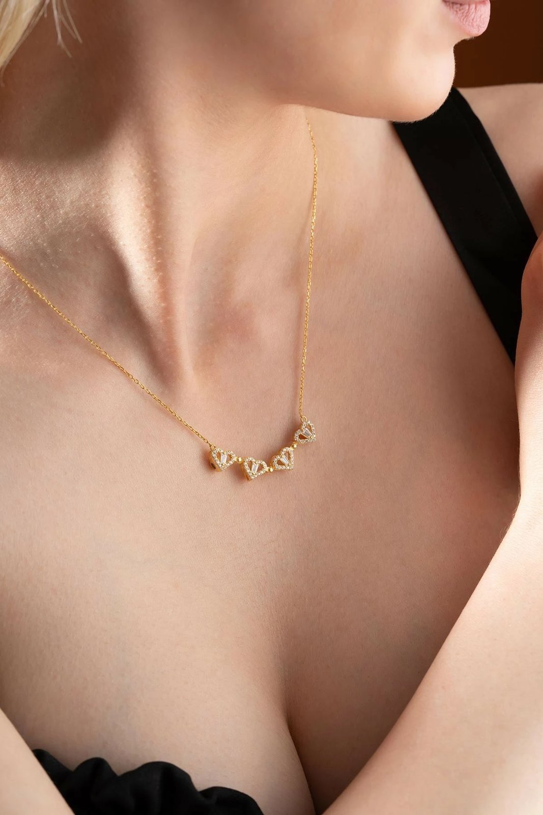 Qafore argjendi e artë me zirkon, Jumeon, NRZ999309